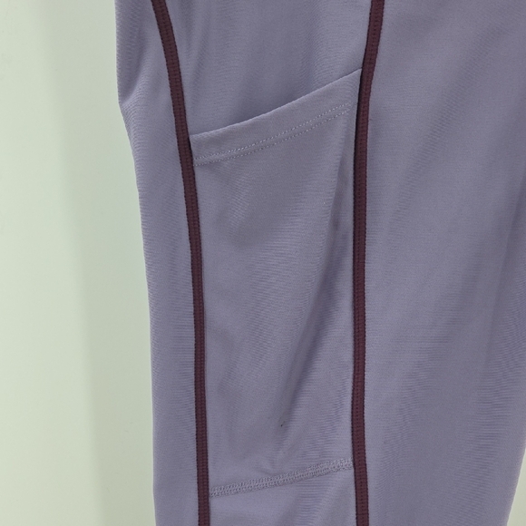 Fabletics Purple Leggings with Dark Purple Trim - Picture 16 of 16